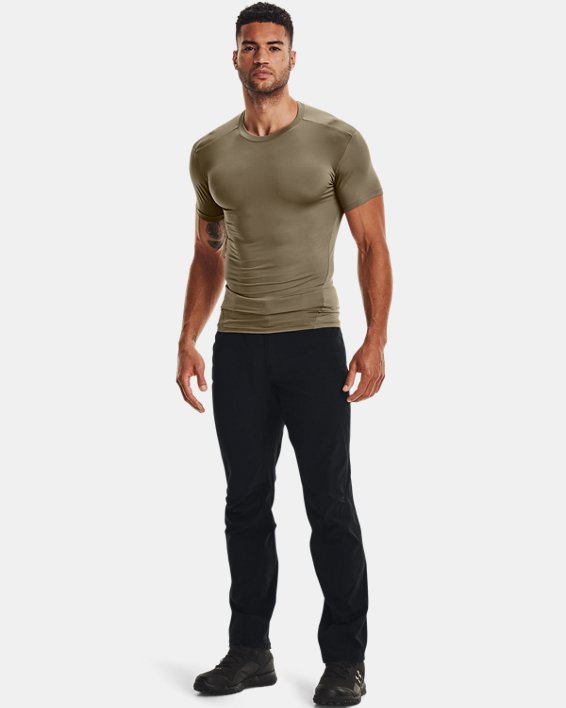 Tactical HeatGear® - T-shirt Compression à manches courtes pour homme, Brown, pdpMainDesktop image number 2